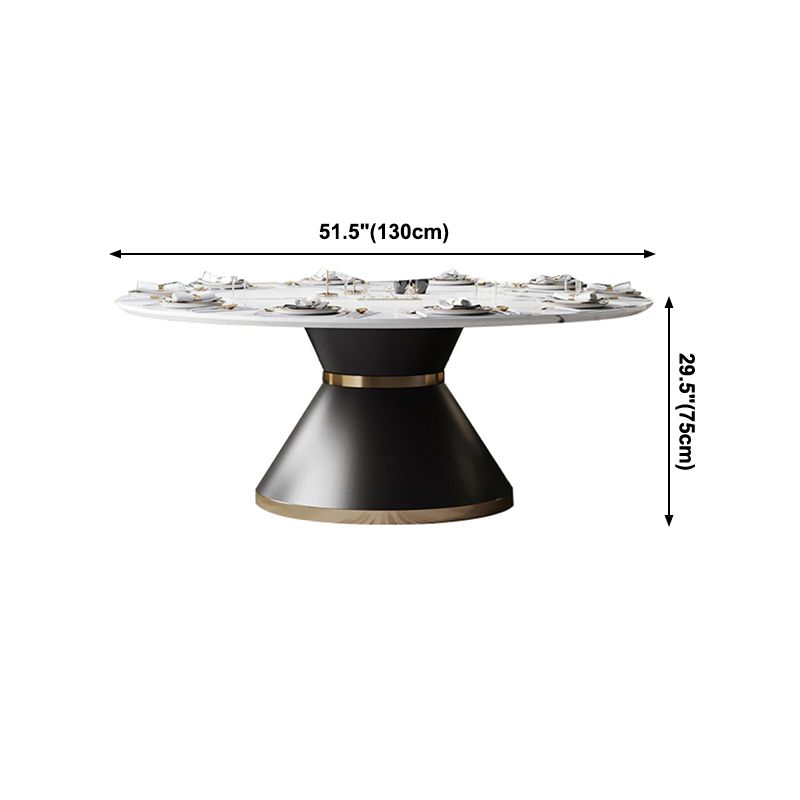Round Pedestal Dining Site Table Traditional Luxury Dining Table for Indoor Clearhalo ' dining_table' 'Dining Tables & Seating' 'Dining Tables' 'furn' 'furn_dining_table' 'Furniture' 'furniture_dining_table' 'Kitchen & Dining Furniture' 'kitchen&dining_furn' 'kitchen' 'kitchen_dining_table' 1200x1200_d20c471e-17d5-4436-b42c-d4070601c49c