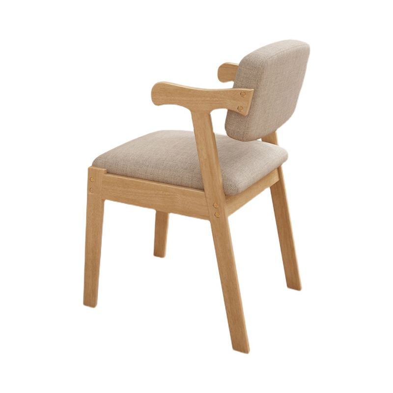 Contemporary Dining Side Chair Solid Wood Open Back Dining Side Chairs Clearhalo ' kitchen&dining_furn' 'Dining Chairs' 'Dining Tables & Seating' 'dining_chair' 'furn' 'furn_dining_chair' 'Furniture' 'furniture_dining_chair' 'Kitchen & Dining Furniture' 'kitchen' 1200x1200_d20ca15b-8a1d-4d94-bb95-998cb41b84fc