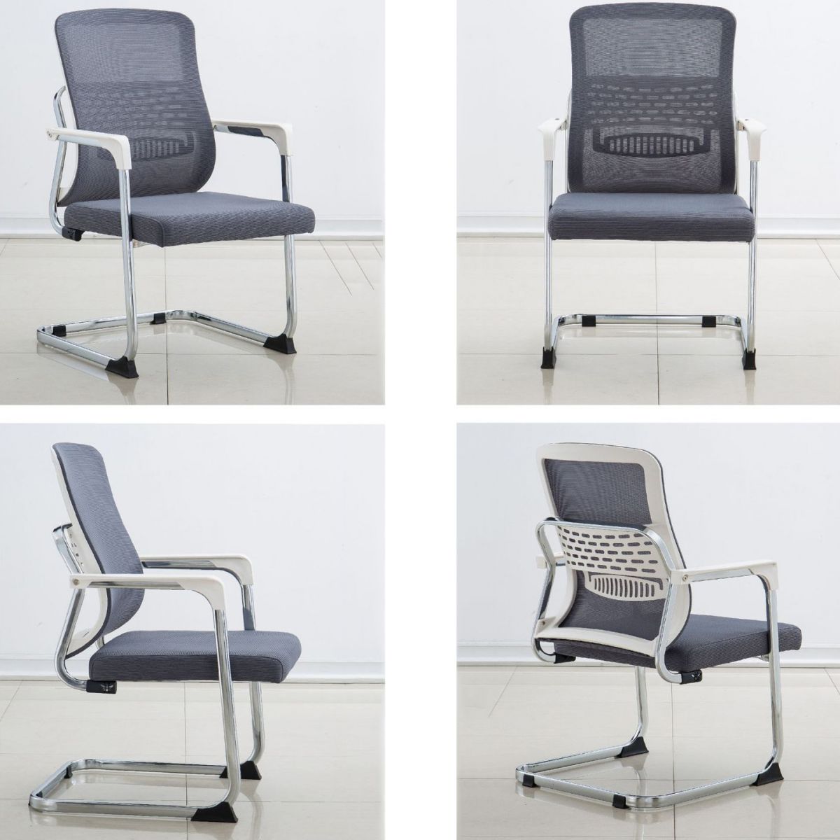 Gray Contemporary Arm Chair Breathable AirGrid Upholstered Desk Chair Clearhalo 'furn' 'furn_office_chair' 'Furniture' 'Office Chairs' 'Office Furniture' 'office_chair' 1200x1200_d20ca83b-c2ab-4070-91c5-54d8d56e8c40