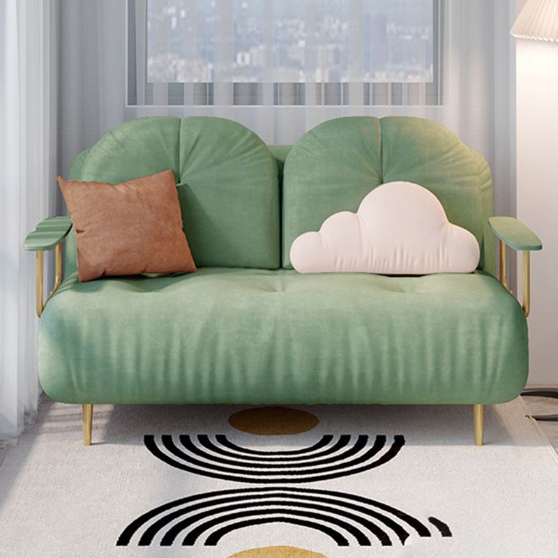 Luxurious Full/Queen Convertible Sofa Tufted Upholstery Sofa Bed Clearhalo 'furn' 'furn_futons' 'Furniture' 'Futons & Daybeds' 'Futons' 'Living Room Furniture' 1200x1200_d20d5fed-3920-4695-a7db-4e7ecdd8adc4