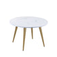 Nordic glam rond Table de table de pierre fritté 1/3/5/7 pièces