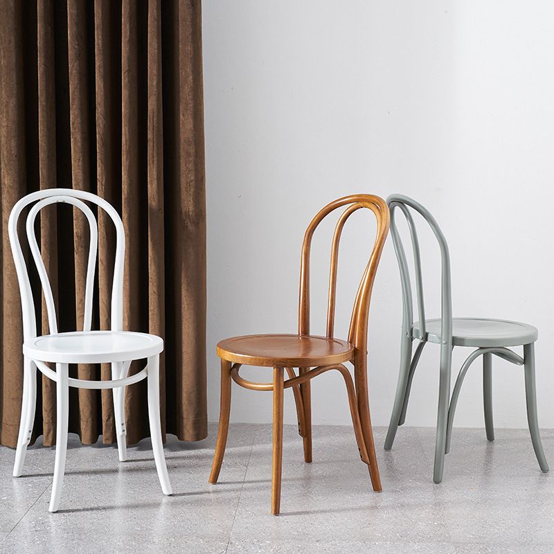 Chaise latéral en bois massif chaise de salle à manger intérieure Windsor moderne pour la maison