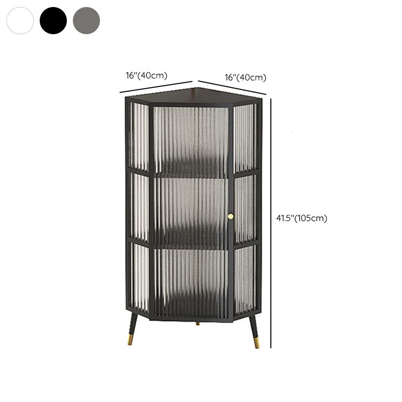 Curio Curio Curio Armadio unità in metallo Porte in vetro Armadio a buffet per soggiorno