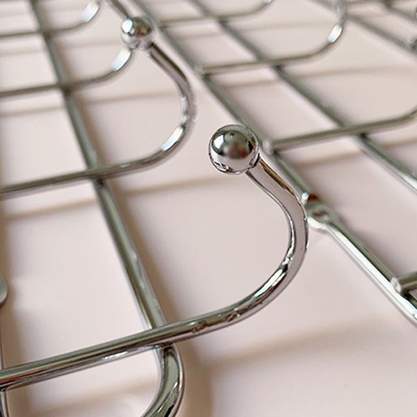 Industrial Entryway Kit Silver Stainless Steel Wall-Mounted with Hooks Coat Hanger Clearhalo 'Entry & Mudroom Furniture' 'furn' 'furn_hall_tree_coat_racks' 'Furniture' 'Hall Trees & Coat Racks' 'hall_tree_coat_racks' 1200x1200_d210f732-e204-43e4-8ae5-aef754b77f33