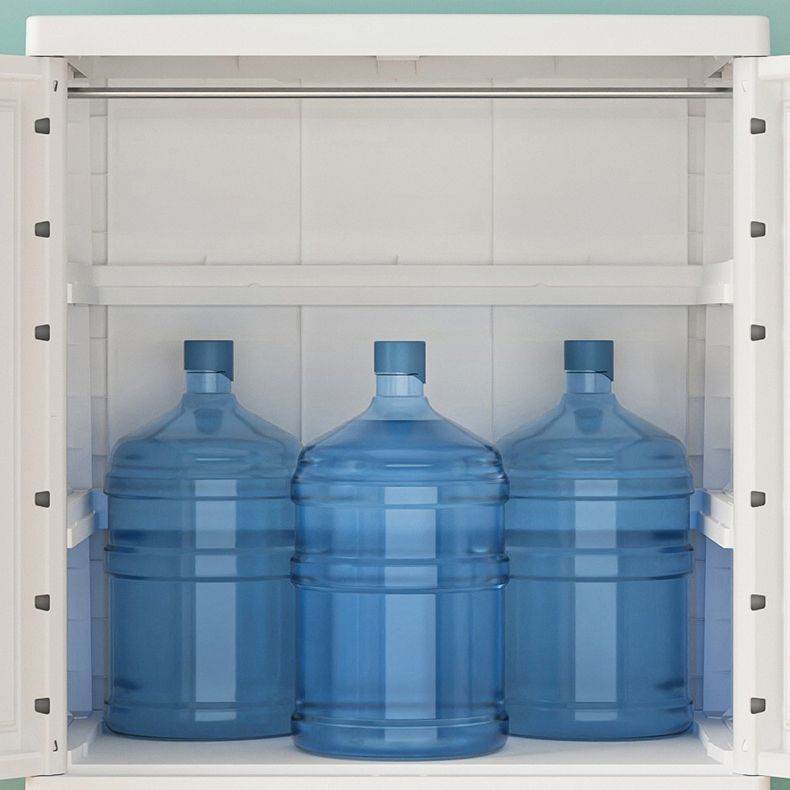 White and Grey Wardrobe Armoire Contemporary Plastic Wardrobe Clearhalo 'Armoires & Wardrobes' 'armoires_wardrobes' 'Bedroom Furniture' 'furn' 'furn_armoires_wardrobes' 'Furniture' 1200x1200_d212a885-7067-4346-9a82-dd4afed713bf