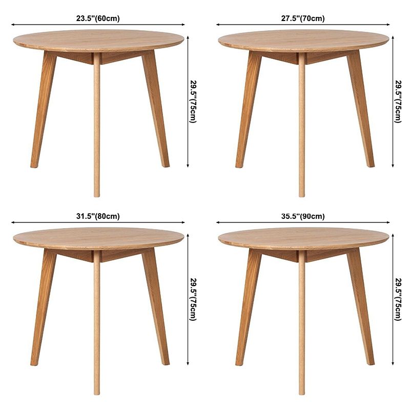 Solid Wood Tripod Base Dining Table Simplicity Style Round Dinette Table Clearhalo ' dining_table' 'Dining Tables & Seating' 'Dining Tables' 'furn' 'furn_dining_table' 'Furniture' 'furniture_dining_table' 'Kitchen & Dining Furniture' 'kitchen&dining_furn' 'kitchen' 'kitchen_dining_table' 1200x1200_d215b29a-6869-40f2-b389-5373db2797cd