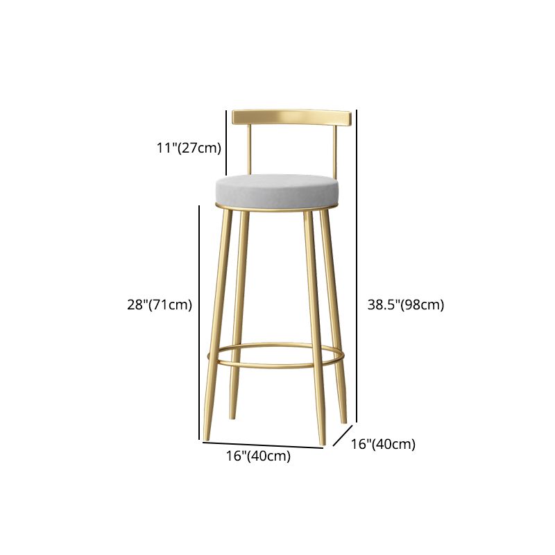 Modern Style Iron Bar Stool with Footrest Low Back Milk Tea Shop Simple Bar Stool Clearhalo 'Bar Furniture' 'Bar Stools' 'bar_stools' 'furn' 'furn_bar_stools' 'furniture_bar_stools' 'Kitchen & Dining Furniture' 'kitchen&dining_furn' 'kitchen' 'kitchen_furn' Furniture' 1200x1200_d2194756-6474-4515-a3f3-35838ac482cf