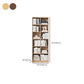 Contemporary Engineered Wood Bookshelf Standard Closed Back with Shelves