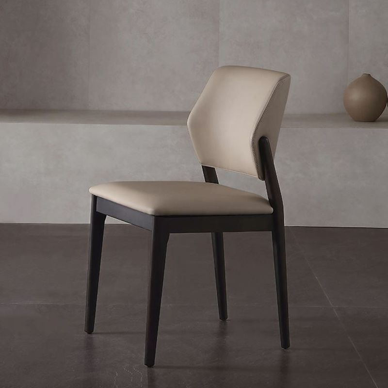Silla de cocina de comedor sillón de comedor contemporáneo de madera maciza