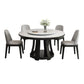 Sintered Stone Dining Table Round Dinner Table with Rubberwood Base for Dining Room Clearhalo 'Dining Tables & Seating' 'Dining Tables' 'dining_table' 'furn' 'furn_dining_table' 'Furniture' 'Kitchen & Dining Furniture' 1200x1200_d21ba929-419a-468c-8e85-6e20c7d18932
