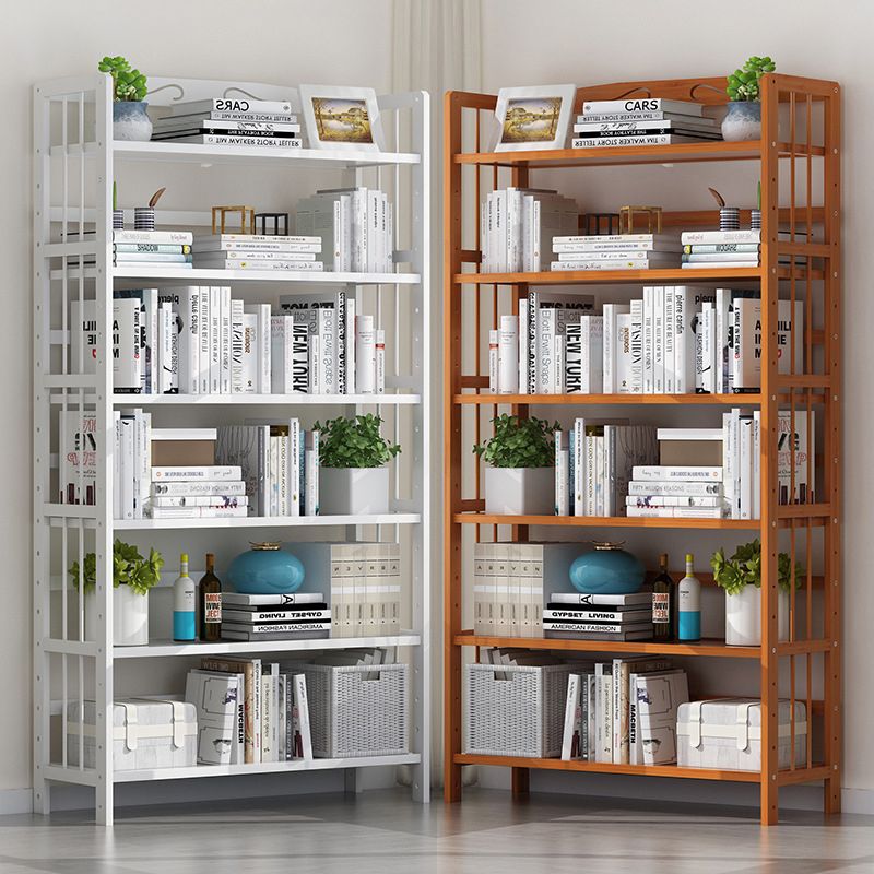 Bamboo Contemporary Bookshelf Etagere Shelf Bookcase with Shelves Clearhalo 'Bookcases' 'furn' 'furn_bookcases' 'Furniture' 'Office Furniture' 1200x1200_d21bd080-f2b1-433d-ba87-d9e1ff1a0e77