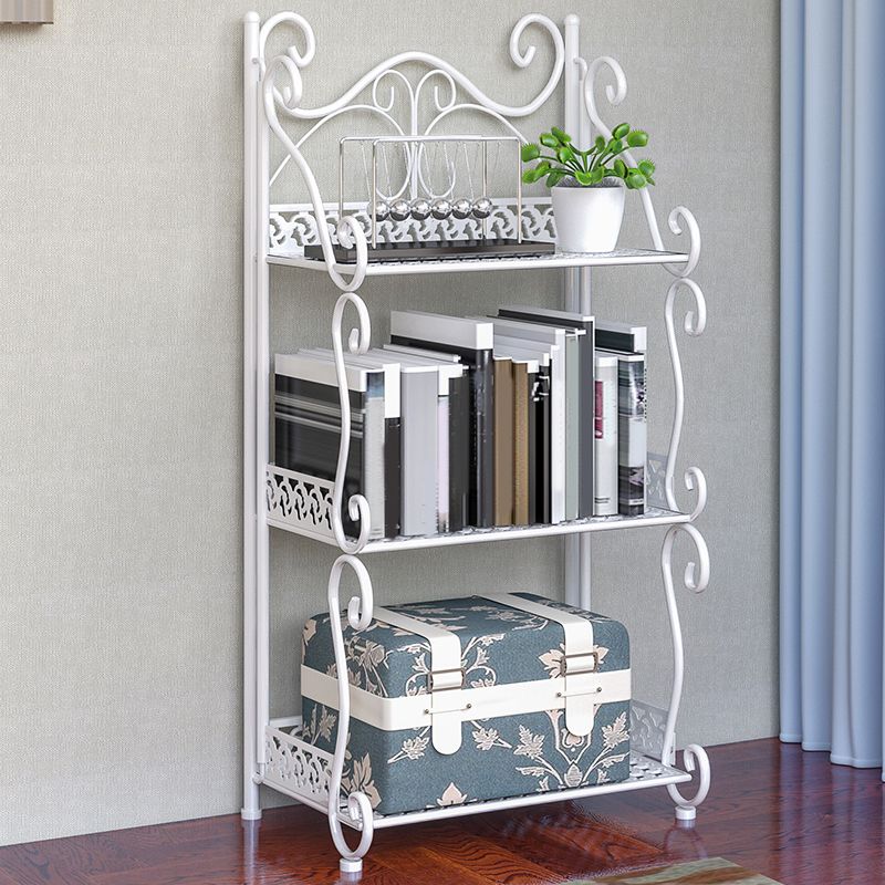 Metal Standard Bookcase Contemporary Open Back Bookshelf with Shelves Clearhalo 'Bookcases' 'furn' 'furn_bookcases' 'Furniture' 'Office Furniture' 1200x1200_d21c0fb3-d2d2-43a6-a97e-ef11d0614bb2