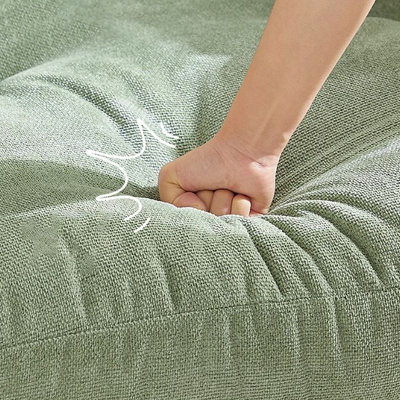 Ausgeflügelte Armsofa-Standardkissen Sitzgelegenheiten in Gold und Lichtgrün