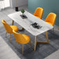 Glam 1/4/5 Pieces Dining Set Rectangle Sintered Stone Dining Table for Home Use Clearhalo 'Dining Room Sets' 'Dining Tables & Seating' 'dining_room_set' 'furn' 'furn_dining_room_set' 'Furniture' 'furniture_dining_room_set' 'Kitchen & Dining Furniture' 'kitchen&dining_furn' 'kitchen' 1200x1200_d21d2dcb-ef86-4df1-9c3a-42e876a3f7fa