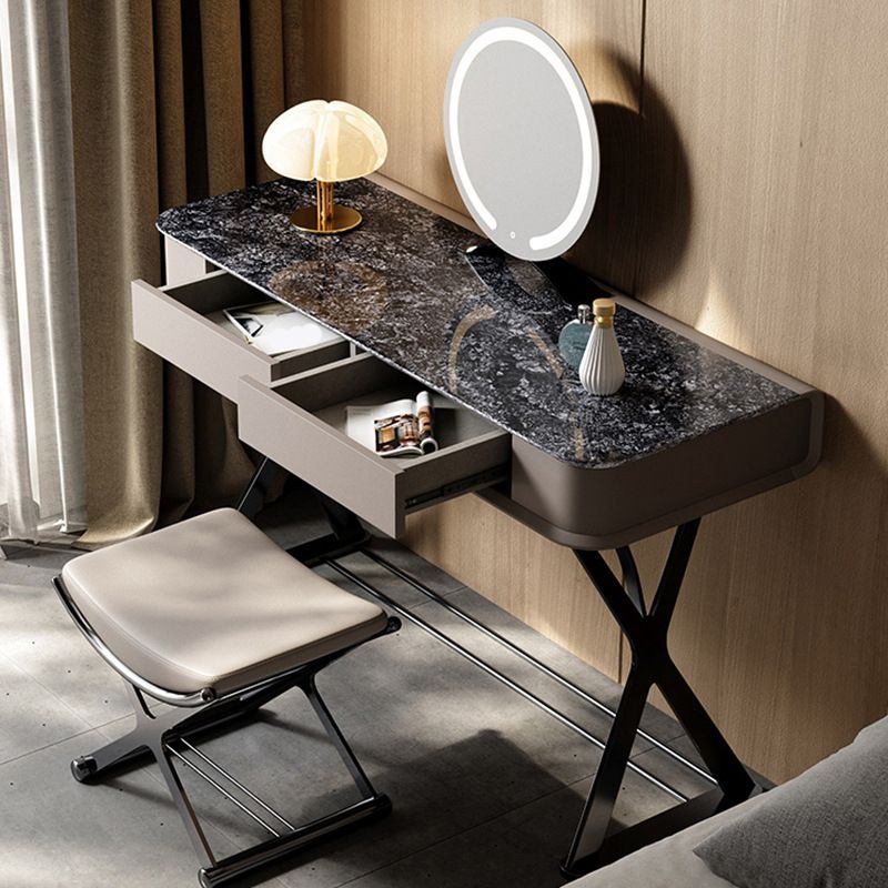 Modernismus Stone Top Eitelkeit 29,52 "hoher Eitelkeit mit Stuhl