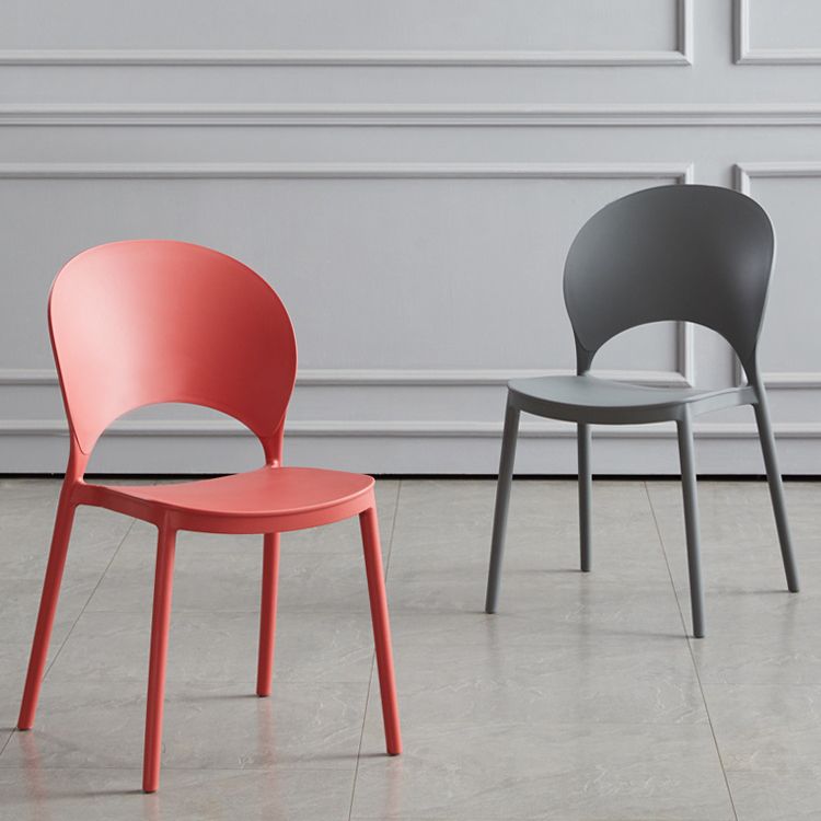 Home Nordic Stackable Side Chair Open Back Plastic Kitchen Dining Room Chair Clearhalo ' kitchen&dining_furn' 'Dining Chairs' 'Dining Tables & Seating' 'dining_chair' 'furn' 'furn_dining_chair' 'Furniture' 'furniture_dining_chair' 'Kitchen & Dining Furniture' 'kitchen' 1200x1200_d21e90e2-1a8e-4f96-a876-f74dcda99fb8