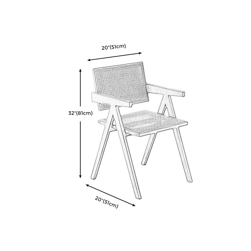 Wood 20" L x 20" W x 31.8" H Armless Solid Wood Frame Chair for Living Room Clearhalo 'Accent Chairs' 'accent_chairs' 'Chairs & Seating' 'furn' 'furn_accent_chairs' 'Furniture' 'Living Room Furniture' 1200x1200_d2202d85-f6ed-487c-801c-470195bba664