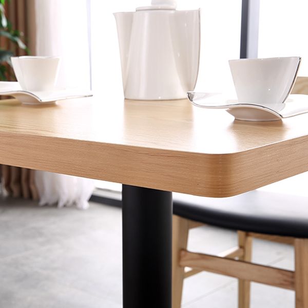 Metal Contemporary Dining Table Wood Top Table for Dining Room Clearhalo ' dining_table' 'Dining Tables & Seating' 'Dining Tables' 'furn' 'furn_dining_table' 'Furniture' 'furniture_dining_table' 'Kitchen & Dining Furniture' 'kitchen&dining_furn' 'kitchen' 'kitchen_dining_table' 1200x1200_d220a61e-7247-4e72-8144-1079205b1364