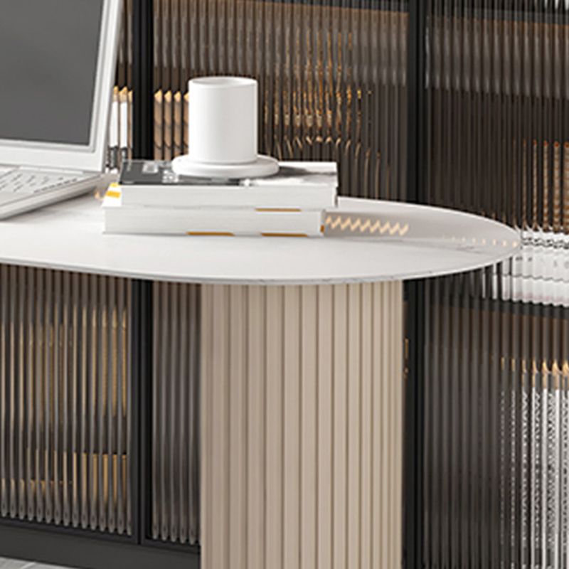 Peninsula Stone Office Bureau Glam Style Metal Writing Bureau pour bureau