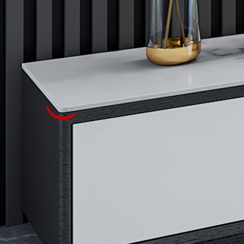 Stone Modern TV Media Media Store Store TV Console con cajones