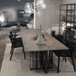 Industrial Sintered Stone Dining Table Rectangle Table with Metal Double Pedestal Clearhalo ' dining_table' 'Dining Tables & Seating' 'Dining Tables' 'furn' 'furn_dining_table' 'Furniture' 'furniture_dining_table' 'Kitchen & Dining Furniture' 'kitchen&dining_furn' 'kitchen' 'kitchen_dining_table' 1200x1200_d225c4d2-37ec-46ca-bf60-868508be9dfb
