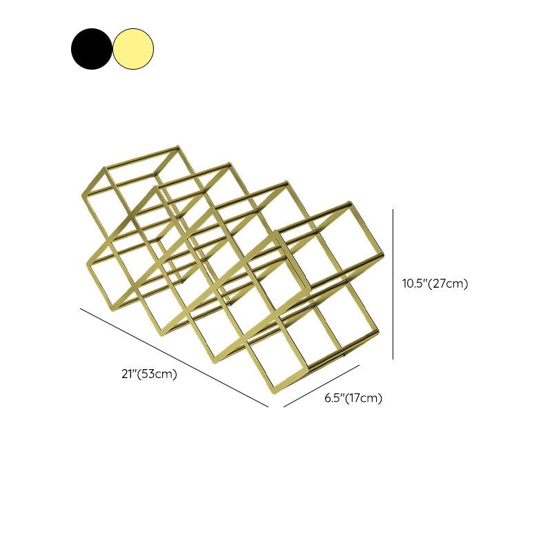 Tabletop Glam Style Wine Rack Metal Wine Bottle Rack for Living Room Clearhalo 'furn' 'furn_wine_racks' 'Furniture' 'Kitchen & Dining Furniture' 'Wine Racks' 'wine_racks' 1200x1200_d2278ed5-2df9-494b-81b2-181297e17d29