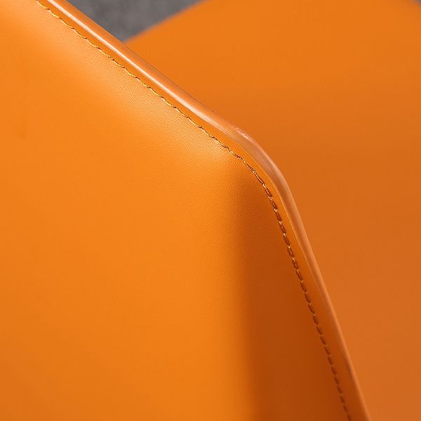 Modern Leather Restaurant Side Chair Solid Back Dining Armless Chair Clearhalo ' kitchen&dining_furn' 'Dining Chairs' 'Dining Tables & Seating' 'dining_chair' 'furn' 'furn_dining_chair' 'Furniture' 'furniture_dining_chair' 'Kitchen & Dining Furniture' 'kitchen' 1200x1200_d228564d-a51c-4dd6-ac5f-b10c7403bdd6