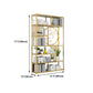 Modern Living Room Etagere Bookshelf Iron Frame Manufactured Wood Shelf Bookcase Clearhalo 'Bookcases' 'furn' 'furn_bookcases' 'Furniture' 'furniture_bookcases' 'Office Furniture' 1200x1200_d22991dc-f8f5-4aca-b4ac-25e6e21878d3