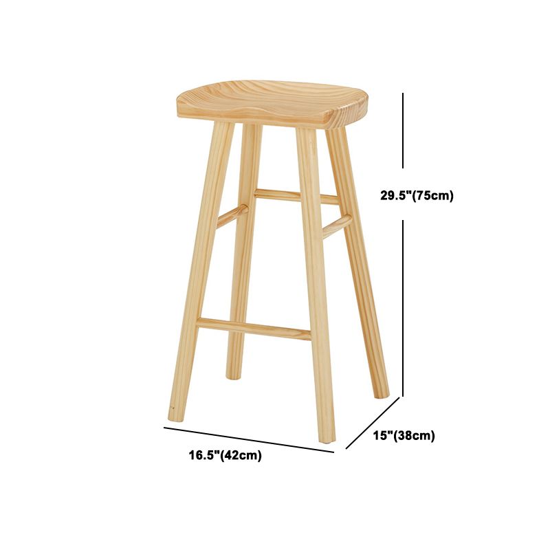Rectangle Solid Wood Counter Set 1/2/3 Pieces Glam Counter Height Set in Natural Clearhalo 'Bar Furniture' 'furn' 'furn_home_bar_bar_sets' 'Furniture' 'Home Bars & Bar Sets' 'home_bar_bar_sets' 'Kitchen & Dining Furniture' 1200x1200_d2299958-2158-4933-ab48-0115bf098a79