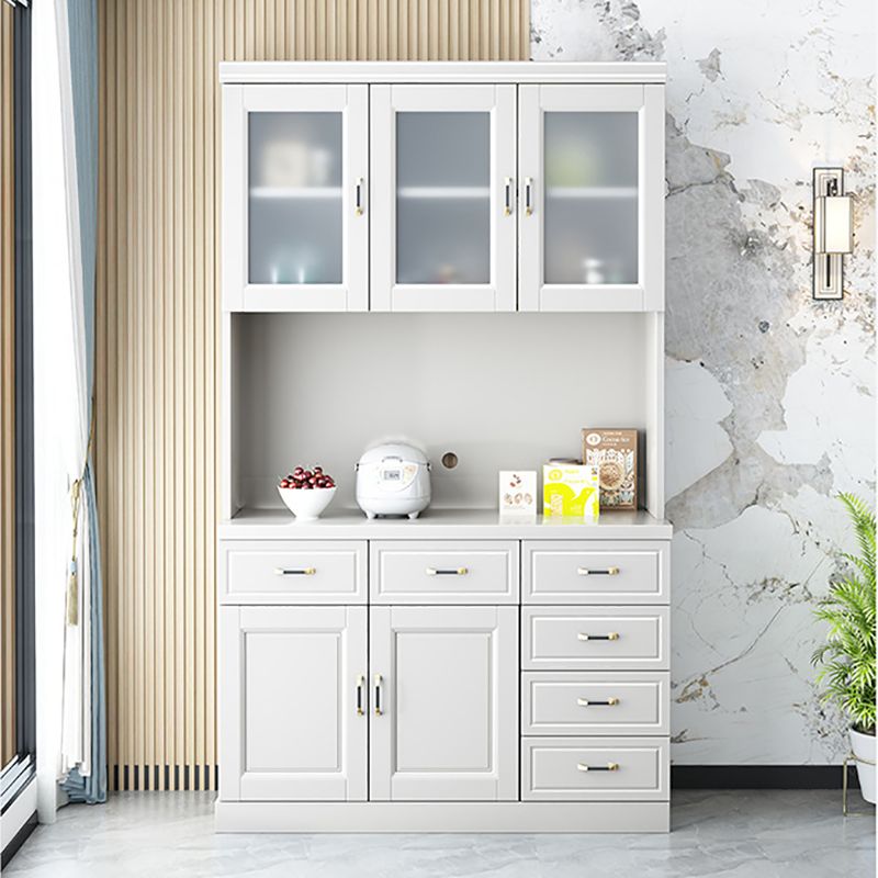 Mid-Century Cabinet 6 - Drawer 3 Shelves Solid Wood Bar Pulls Accent Cabinet