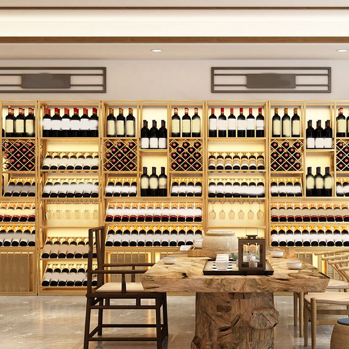 Bottiglia di vino da pavimento in ferro e portabottiglie moderna portanate moderne con scaffale