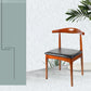 Matte afwerking eetstoel moderne stijl rubberwood open zijstoel