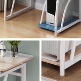 28-Inch Hight Desk Contemporary Rectangular Wooden Writing Desk with Keyboard Tray Clearhalo 'furn' 'furn_office_desk' 'Furniture' 'Office Desks' 'Office Furniture' 'office_desk' 1200x1200_d22aa2a0-80d7-4097-ac80-d3ca299a78ed