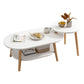Table basse à quatre pieds en bois artificiel ou table d'appoint avec étagère