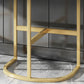 Glam Style Bar Stool Leather Gold Frame Counter Stool for Bristol Clearhalo 'Bar Furniture' 'Bar Stools' 'bar_stools' 'furn' 'furn_bar_stools' 'Furniture' 'Kitchen & Dining Furniture' 1200x1200_d22d0531-c5fd-48cb-aea7-7232cc89626d