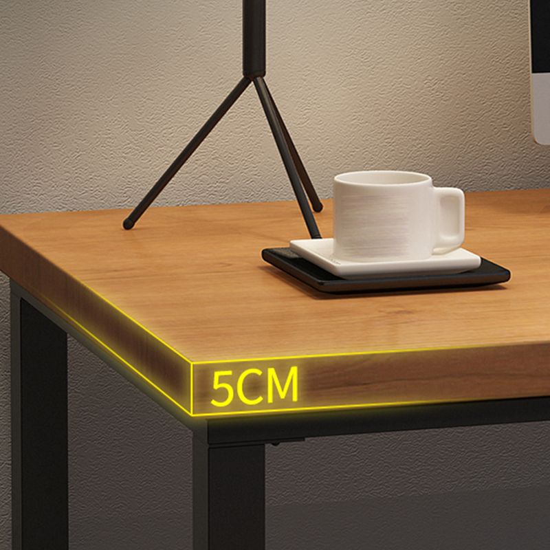 Modern Solid Wood Office Desk Rectangular Shape Task Desk with Sled Base in Brown Clearhalo 'furn' 'furn_office_desk' 'Furniture' 'Office Desks' 'Office Furniture' 'office_desk' 1200x1200_d22e65b2-0186-48fe-ace7-d33112c8a1e9