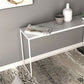 Tabella della console del rettangolo di marmo Glam Ironcraft Accent Table per Hall