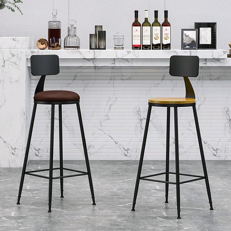 Industrial Style Bar-stool Metal Legs Counter Stool for Kitchen Bar Clearhalo 'Bar Furniture' 'Bar Stools' 'bar_stools' 'furn' 'furn_bar_stools' 'furniture_bar_stools' 'Kitchen & Dining Furniture' 'kitchen&dining_furn' 'kitchen' 'kitchen_furn' Furniture' 1200x1200_d22f38a6-c39e-4054-916a-942493a56845