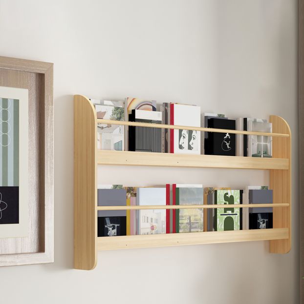 2-Shelf Floating Bookcase Contemporary Style Wood Wall Mounted Book Shelf Clearhalo 'Bookcases' 'furn' 'furn_bookcases' 'Furniture' 'furniture_bookcases' 'kitchen' 'kitchen_bookcases' 'Living Room Furniture' 'Office Furniture' 1200x1200_d22f6973-153f-42ee-904d-4bfd096d0026