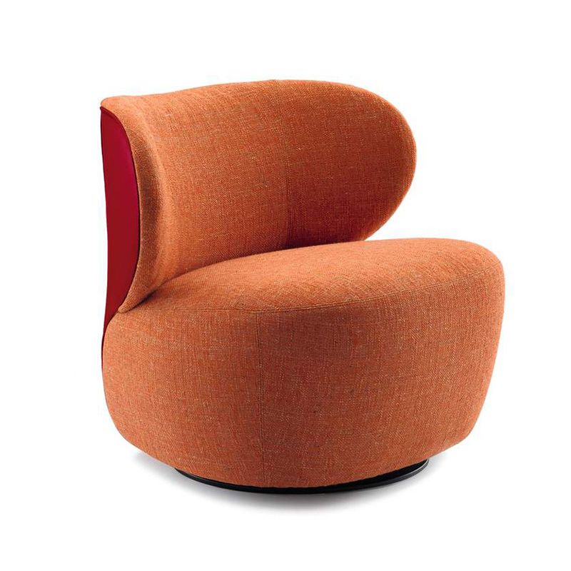 CAMERA BATTONE CAMPIONE Senza braccio con sede in tessuto Sedia per accento posteriore fisso