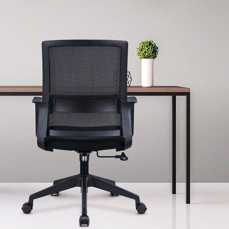 Workspace Office Chair Seat and Mesh in Black Slide Desk Chair Clearhalo 'furn' 'furn_office_chair' 'Furniture' 'Office Chairs' 'Office Furniture' 'office_chair' 1200x1200_d2305cad-e353-46d8-844a-88a5d8d1828b