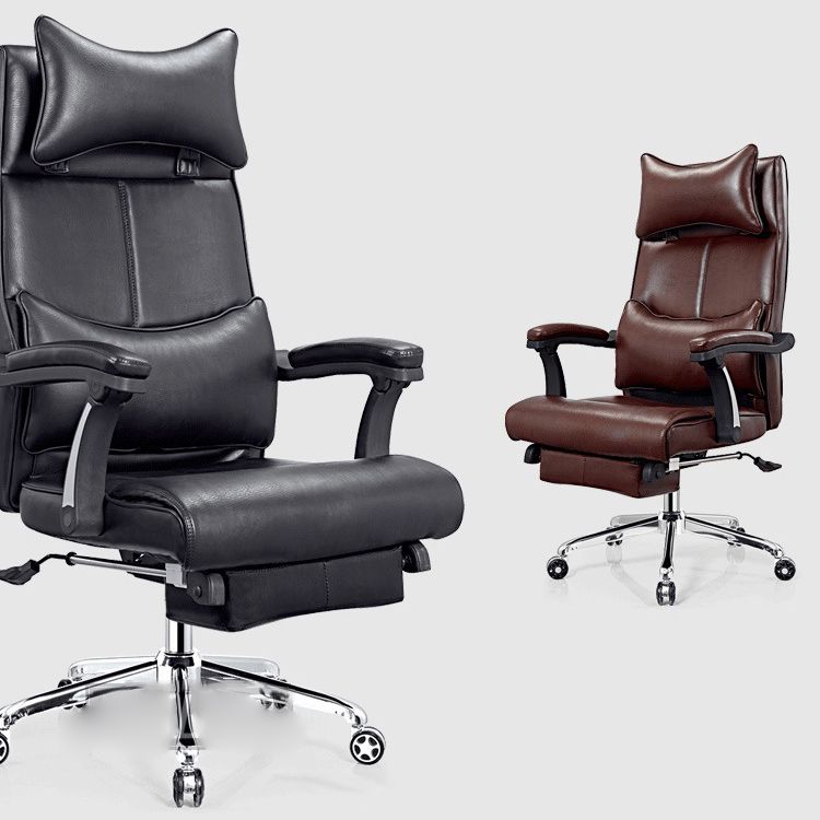 Modern Office Chair Padded Arms Adjustable Seat Height Desk Chair with Wheels Clearhalo 'furn' 'furn_office_chair' 'Furniture' 'Office Chairs' 'Office Furniture' 'office_chair' 1200x1200_d2316087-2204-4389-9470-f1f6f45509b2