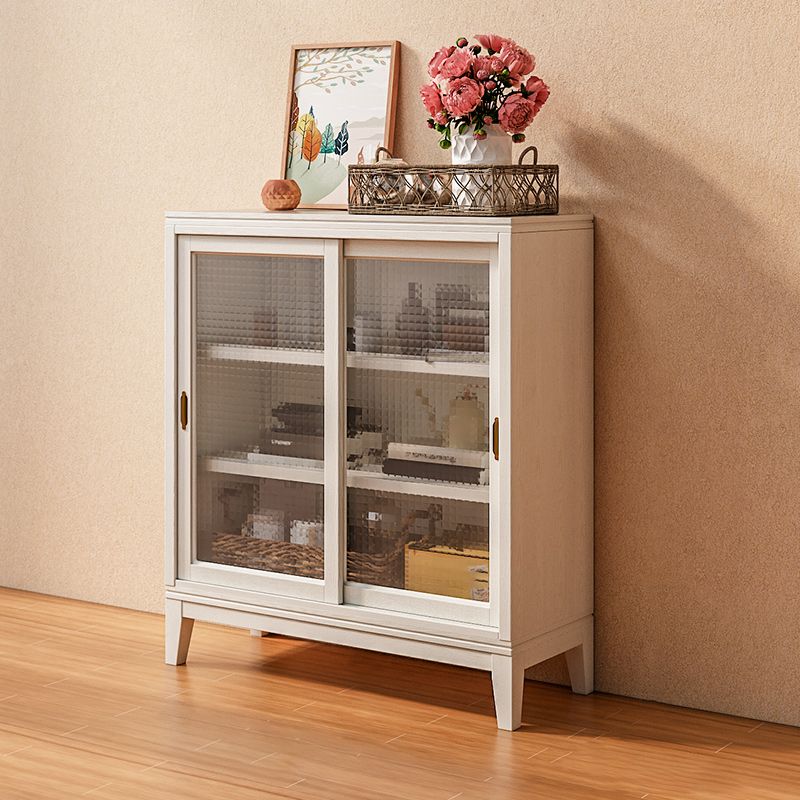 Modern Style Closed Back Book Shelf Wooden Bookcase in White