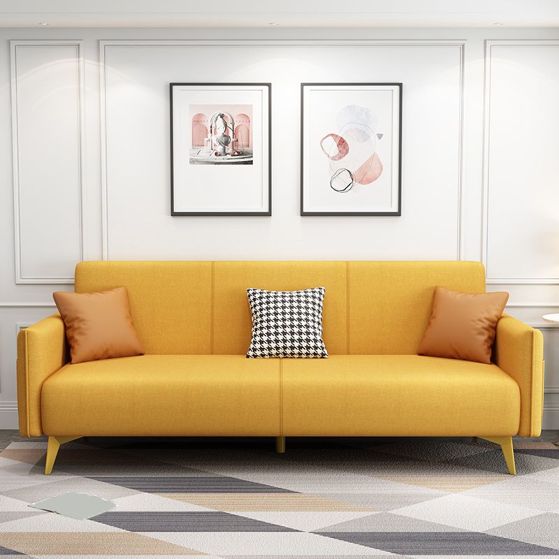 現代の正方形のアームリビングルームファブリックステーショナルシート