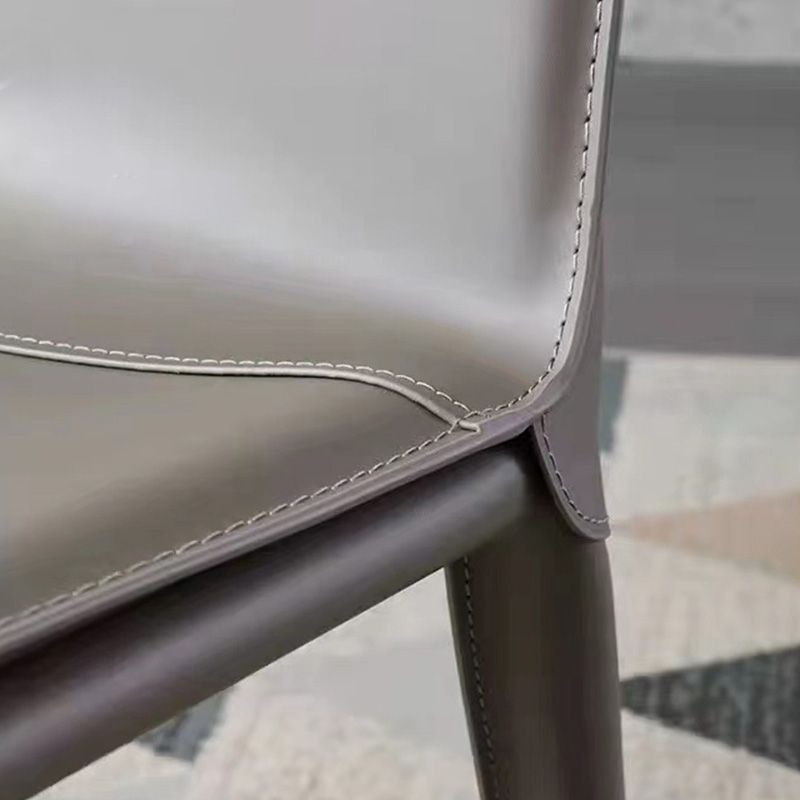 Contemporary Style Dining Chairs Armless Dining Chairs with Metal Legs for Home Clearhalo 'Dining Chairs' 'Dining Tables & Seating' 'dining_chair' 'furn' 'furn_dining_chair' 'Furniture' 'Kitchen & Dining Furniture' 1200x1200_d2398ba8-817a-4fda-98bb-7e27c2342369