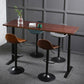 Industrial Style Wood Top Counter Table Liftable Bar Table for Coffee Shop Clearhalo 'Bar Furniture' 'Bar Tables' 'bar_tables' 'furn' 'furn_bar_tables' 'Furniture' 'furniture_bar_tables' 'Kitchen & Dining Furniture' 1200x1200_d23996e5-4d26-4566-b375-10694ef76864