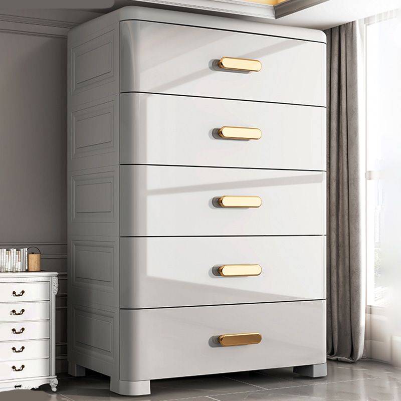 Rectangular Plastic Wardrobe Teen Style Bedroom Storage Cabinet