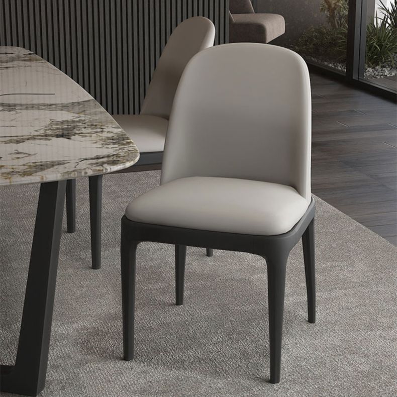 Plastic zijstoel Moderne Stijl Windsor Achter Armloze stoel voor keukengebruik