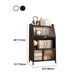 Modern Style Bookshelf Metal Closed Back Bookcase with Door for Home Office Clearhalo 'Bookcases' 'furn' 'furn_bookcases' 'Furniture' 'Office Furniture' 1200x1200_d23d5377-9456-4f19-8926-e3bc1f66de45