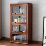 Wooden Closed Back Standard Bookcase Contemporary Style Bookshelf for Home Office Clearhalo 'Bookcases' 'furn' 'furn_bookcases' 'Furniture' 'furniture_bookcases' 'Office Furniture' 1200x1200_d23f078a-87bd-472a-9fc8-11ecc64c1373